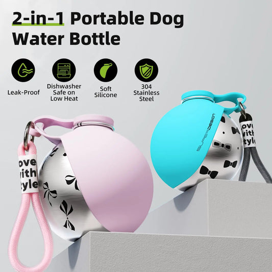 LoomaFind Portable Pet Water Bottle